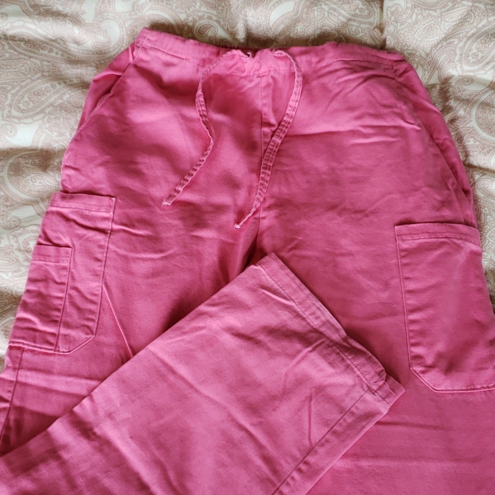 Cozy Cotton Tapered Drawstring Scrub Pant S